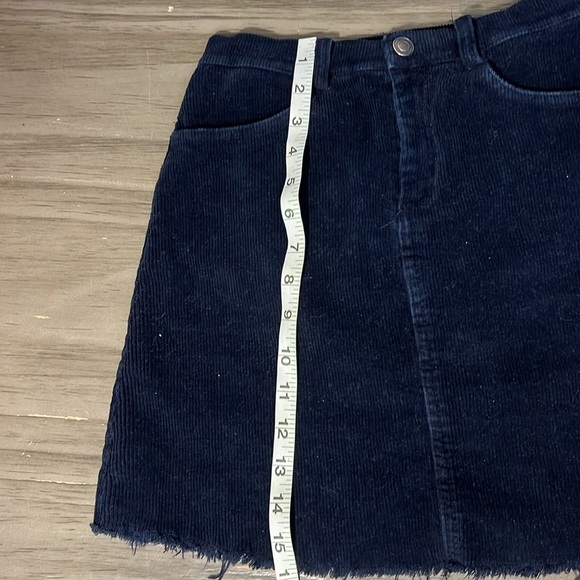 BRANDY MELVILLE MINI SKIRT BLUE CORDUROY XS - Picture 10 of 10